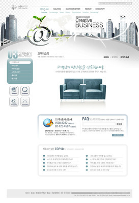 科技展示风格网页模板 定义未来数字体验